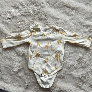 Pehr long sleeve baby bodysuit 3-6m